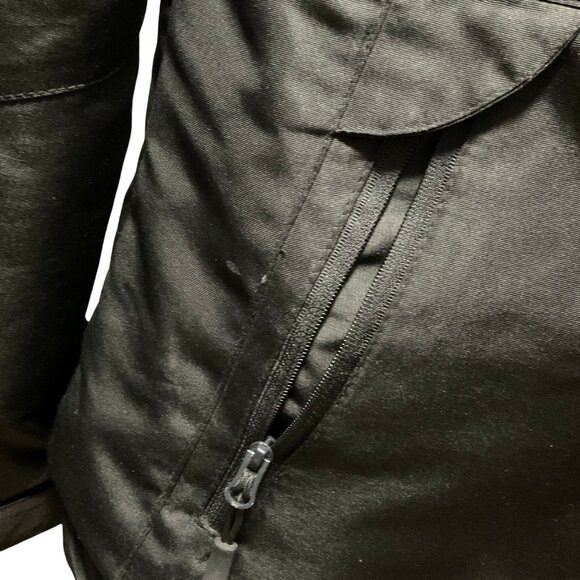 Black Hooded Jacket w/ Removeable Inner Fleece Jacket - Picture 4 of 6